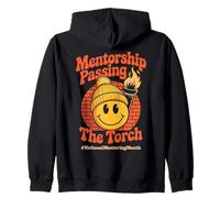 Mentorship: Passing The Torch Best Mentor Teacher Zip Hoodie