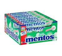 Mentos Chewy Dragees, Flavoured Soft Chews, Party Sweets, Natural Colours, Suitable for Vegetarians (40 Rolls x 38g, Spearmint)