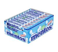 Mentos Chewy Dragees Mint Counter Display Fresh Taste 38g 40 Pack