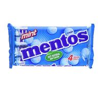 Mentos Chewy Dragees Rolls, Mint, 4 x 38g