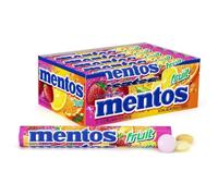 Mentos Chewy Mint Candy Roll, Fruit, Party, Halloween, 1.32 Ounce/14 Pieces (Pack of 15) - Packaging May Vary