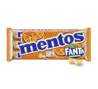 Mentos Fanta Dragees, Fruit Sweets with Fanta Flavour, Chew Sweets with Fruity Orange Lemonade Flavour, (3 Rolls), Vegan