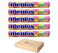 Mentos Fruit Flavored Chewy Dragees in Refreshing 5 Packs Sold By VR Angel
