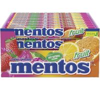 Mentos Fruit Flavoured Soft Chews, Party Sweets With Natural Colours, 40 Rolls