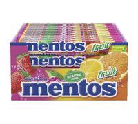 Mentos Fruit Flavoured Soft Chews, Party Sweets With Natural Colours, Suitable for Vegetarians - 40 Rolls