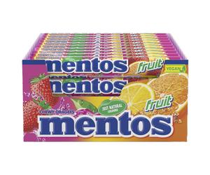 Mentos Fruit Flavoured Soft Chews, Party Sweets With Natural Colours, Suitable for Vegetarians - 40 Rolls