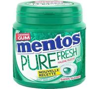 MENTOS Gum Chewing Gum MENTOS Pure Fresh, Chloro, Sugar Free Chewing Gum, Keeps Breath Fresh for a Long Time, Box of 50 Dragees, 100g