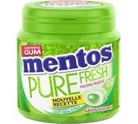 MENTOS Gum Chewing Gum Mentos Pure Fresh Citrus Sugar Free Lemon Fragrance Ultra Gourmand/Fresh Mint Long Lasting Box of 50 Sugars 100g