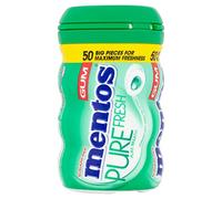 Mentos Gum Large Bottle Spearmint 50pcs-100g Pack x 6 Packs Mint