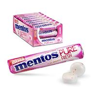 Mentos Gum Pure Fresh Bubblefresh 8 Piece roll (Pack of 24 Rolls)