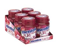 Mentos Gum Pure Fresh Cherry 6 x 30 Pieces - Suikervrije Kauwgom Pakking Van 6 Pots with 30 Kauwgoms, Kersensmaak Groene Thee Extract 360.00 g