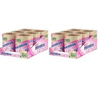 MENTOS GUM - Pure Fresh Chewing Gum - Crisp Outer Shell and Liquid Filled Centre - Bubble Fresh - 6 x 50 Pieces (Pack of 2)
