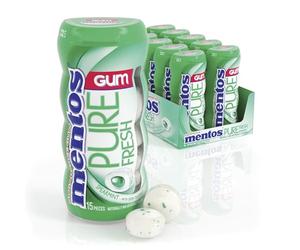Mentos Gum Pure Fresh Spearmint (Pack of 10)