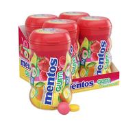 Mentos Gum Sugar Free, Tropical Red Fruit/Lime, 50 Piece (Pack Of 4) Gustaf'S Dutch Licorice Cats