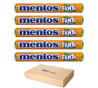 Mentos Orange Flavored Dragees In Refreshing 5 Packs Sold By VR Angel