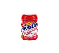 Mentos Pure Fresh Strawberry Chewing Gum 35 Pieces - Sugar-Free, Refreshing, Strawberry Flavor, Gluten-Free, with Xylitol, 90 g (Pack of 6)