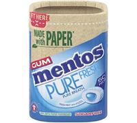 Mentos Pure Fresh,Sugar Free Freshmint, Made with Paper , 50 Pieces