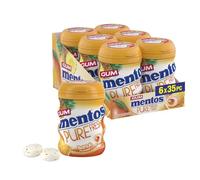 Mentos Pure Fresh Tropical Chewing Gum 35 Pieces - Sugar-Free, Refreshing, Tropical Flavor, Gluten-Free, with Xylitol, 90 g (Pack of 6)