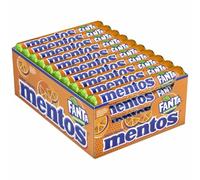 Mentos Soft Chews, Fanta Orange Party Sweets, Suitable for Vegetarians - 40 Rolls
