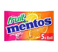 MENTOS - Soft Chews - Crisp Outer Shell and Soft Centre - Fruit Flavour x 5 Rolls