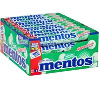 MENTOS - Soft Mints - Crisp Outer Shell and Soft Centre - Spearmint Flavour - 4