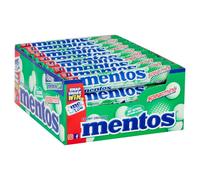NEW MENTOS ROLLS CHEWY DRAGEES SWEETS CANDY ASSORTED FLAVOURS FULL BOX (Mentos Spearmint Roll 40 x 38g)