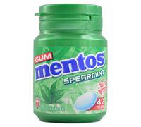 Mentos Spearmint Sugar Free Gum 42pc New and Improved Pack of 6 x 58.8G