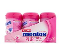 Mentos Sugar Free Chewing Gum, Pure Fresh Bubble Fresh With Green Tea Extract Bottle, 50 Gum Pieces Per Bottle (Pack Of 6)