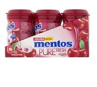 Mentos Sugar Free Chewing Gum Pure Fresh Cherry Bottle: 50 Pieces Per Bottle, Pack of 6