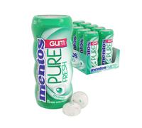 Mentos Gum Pure Fresh Spearmint (Pack of 10) | Chewing Gum, Perfect for Long Lasting Fresh Breath at School, Work & Travel