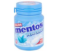 Mentos Sugar Free Peppermint Chewing Gum Bottle, 40 Pieces