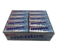 Mentos Sugarfree Chewing Gum Peppermint White Carton 40 x 13.5g