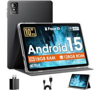 MENTUME Tablet, 10 inch Android 15 Tablets with Octa-Core Processor, 12GB RAM 128GB ROM 1TB Expand, 1280x800 HD Touchscreen, GPS, 5G+2.4G WiFi, 5MP+8MP Dual Camera, BT5.0, 6000mAh, Widevine L1, Gray