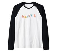 Menty B Mental Breakdown Funny Gen Z Slang Teen Stress Tween Raglan Baseball Tee