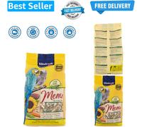 menu for Parrots with Mixture of Seeds, Nuts and Sunflower Seeds, Main Feed -...