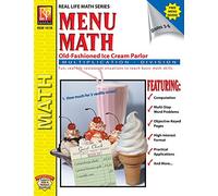 Menu Math: Old-Fashioned Ice Cream Parlor (Multiplication & Division) | Reproducible Activity Book & Full-Color Menu