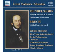 Menuhin : Furtwangler : Munch - Bruch; Mendelssohn - Violin Concertos - Yehudi Menuhin