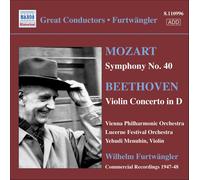 Menuhin:Vienna P Symphony No. 40/violin Concerto in D (Furtwang (CD) (US IMPORT)