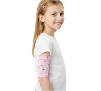 MENURSY Kids PICC Line Cover Arm Cast Sleeve Protector, Ultra-Soft Elbow Wound Nursing Supply with Non-Slip Silicone Gasket, Comfortable IV & Cast Protector for Children (Pink, M)