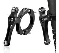 MenYiYDS 1 PCS BOTTLE CAGE ADAPTER, ALUMINIUM UNIVERSAL BIKE BOTTLE CAGE CUP HOLDER ADJUSTABLE HANDLEBAR BOTTLE CAGE REPLACEMENT BOTTLE CAGE, SEAT POST HANDLEBAR MOUNT (BLACK)