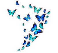 MenYiYDS 1 Set Hair Light Wall Stickers Butterfly Glow Wall Stickers Butterfly Decorative Butterfly Wall Stickers Living Room Bedroom Wall Decoration Hull Kids