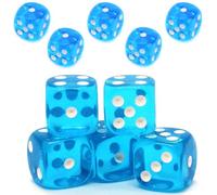 MenYiYDS 10 PCS DICE GAME, POLYHEDRAL DICE, ACRYLIC DICE, TABLETOP GAME DICE FOR DUNGEONS AND DRAGONS GAME DICE DND RPG MTG, LIGHT BLUE