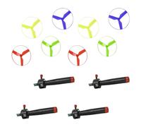 MenYiYDS PROPELLER GAME WITH 4 HANDLES AND 8 PROPELLERS - DIAMETER 30 CM AND 20 CM - MOTOR SKILLS TOY FLYING GAME, TOY FOR CHILDREN AGED 3 YEARS AND OVER