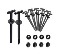 Menylon 50 Pcs Nylon Cable Tie Buckle Set, Heavy Duty Self-Locking Zip Ties and Bumper Retainer Clips, Multipurpose Universal Cable Ties Fastening Tool for Automotive Car Repair and Quick Fixes