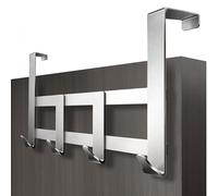 Menz Hanging Door Hook - Stainless Steel Over Door Hanger with Non-Slip and Felt Pads - Practical Coat Hanger, Space-Saving and Rustproof