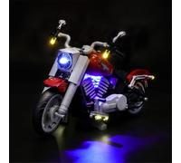 MENZAVA LED Light Set Compatible with LEGO 10269 Harley-Davidson Fat Boy CREATOR Expert Building Blocks Model - Model Set NOT Included