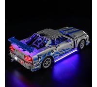 MENZAVA LED Light Set Compatible with LEGO 2 Fast 2 Furious Nissan Skyline GT-R (R34) Car Technic 42210 Building Blocks Model - Model Set NOT Included