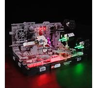 MENZAVA LED Light Set Compatible with LEGO 75329 Death Star Trench Run Diorama Star Wars Building Blocks Model - Model Set NOT Included