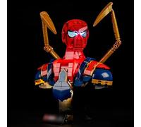 MENZAVA LED Light Set Compatible with LEGO Iron Spider-Man Bust 76326 Building Blocks Model - Model Set NOT Included