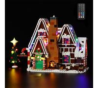 MENZAVA LED Light Set (Remote Control) Compatible with LEGO 10267 Gingerbread House CREATOR Expert Building Blocks Model - Model Set NOT Included